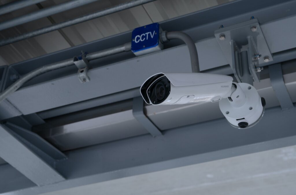 CCTV or Closed circuit television. Security camera video system for safety. CCTV security system.